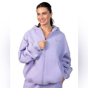 Comfrt Limited PastelEdition Lavender Zip Up Hoodie Medium